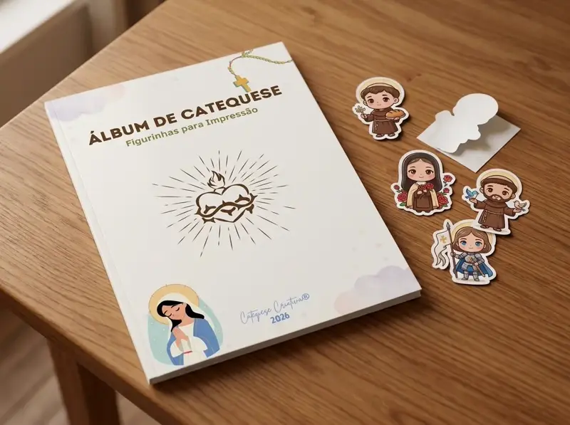 Mockup do Álbum de Catequese